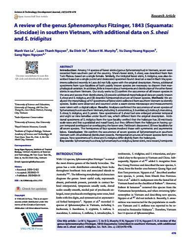 Review of Sphenomorphus in southern Vietnam